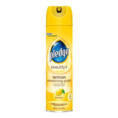 Pledge Furniture Polish, Lemon, 9.7 oz